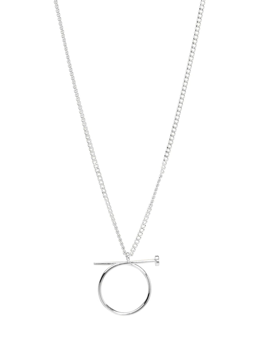 Nail ring charm necklace